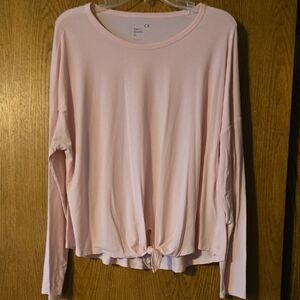 Women's Pink Long Sleeve Top